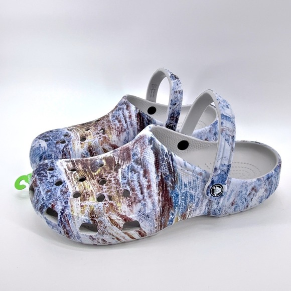 Crocs Realtree Aspect Blue Brown Atmosphere Camo Clogs‎ Womens Size 7 Shoes NWT - Picture 9 of 15